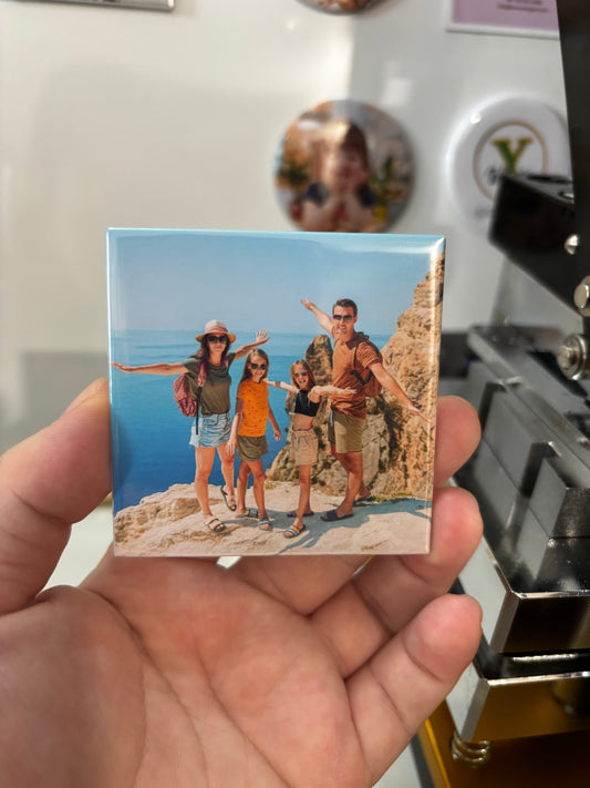 Square Hard Photo Magnets